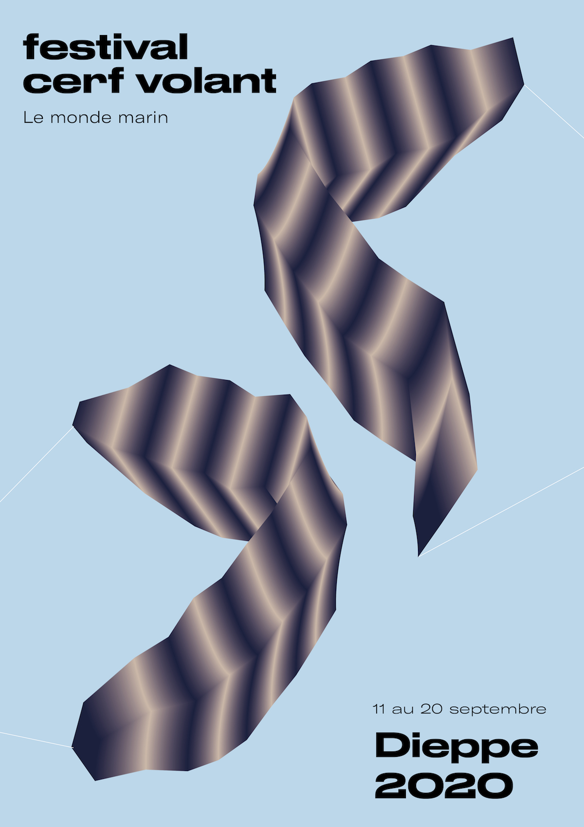 affiche 2020 Cerf volant Dieppe